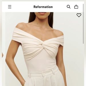 NWT Reformation Ezelyn Knit Top